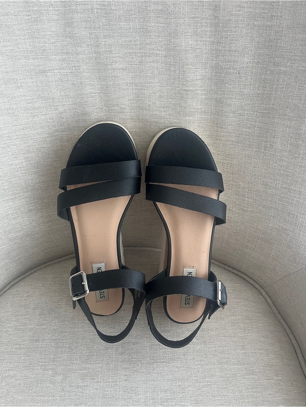Steve Madden KeyKey Platform Wedge Sandals Size 8